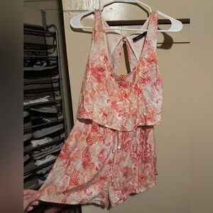 Sleeveless Multi-color Snakeskin Romper